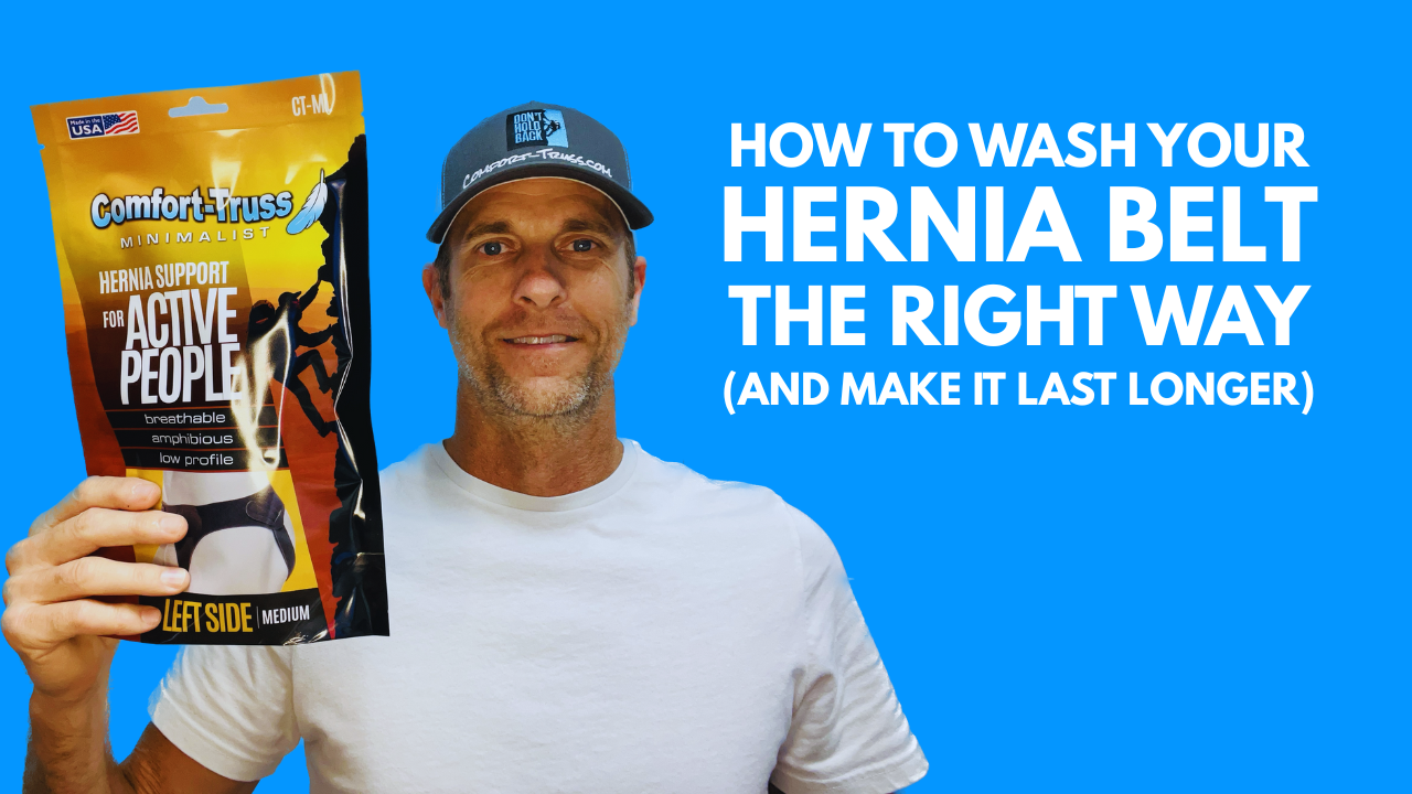 How to Wash your hernia belt the right way