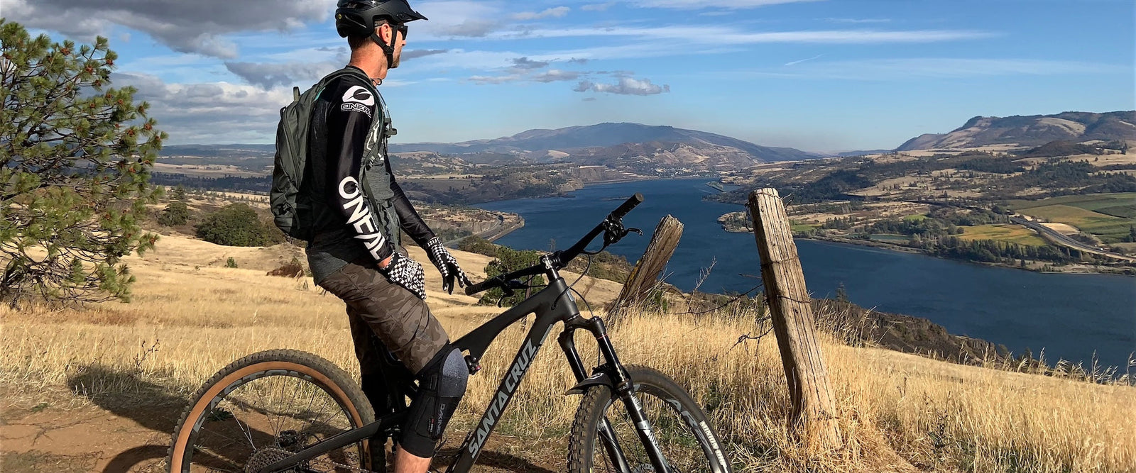 Mountain biking with the best hernia belt for active people
